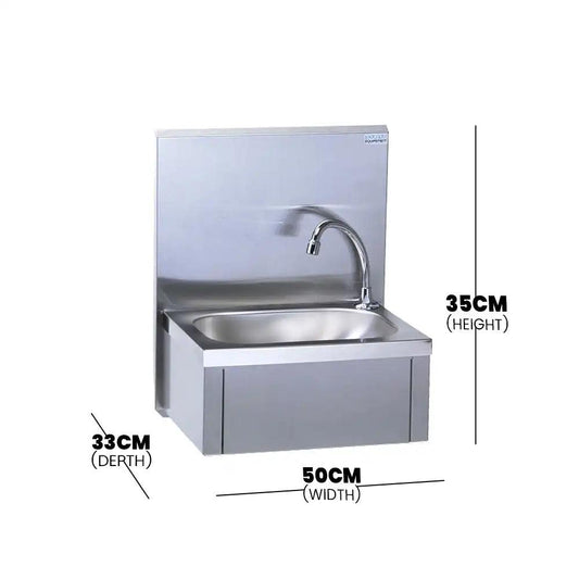 Tournus 806332 GC Knee operated Handwash Sink, 35 × 33 × 50 cm - HorecaStore
