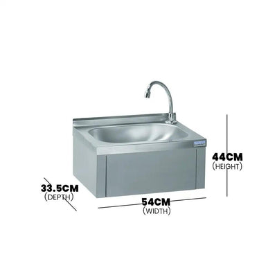 Tournus 806382 GC Knee operated Handwash Sink, 44 × 33.5 × 54 cm - HorecaStore