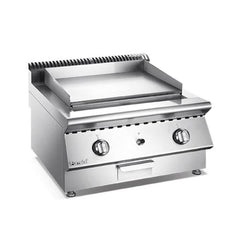 Commercial Griddle Gas, L 70 x W 70 x H 50 cm, Heavy Duty Stainless Steel Flat Top Countertop