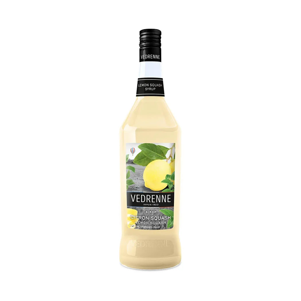 Vedrenne Premium Lemon Squash Syrup - 6 x 1 Liter Pack