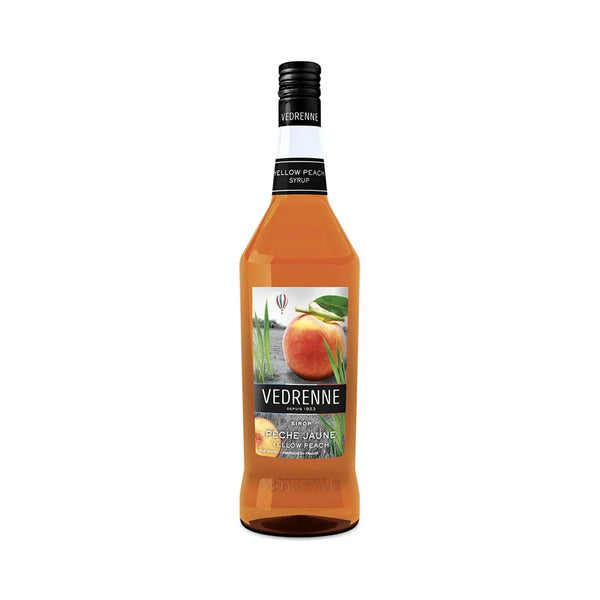 Vedrenne Yellow Peach Syrup - 6 x 1 Liter Pack