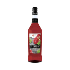 Vedrenne Premium Raspberry Flavoring Syrup - 6 x 1 Liter Pack