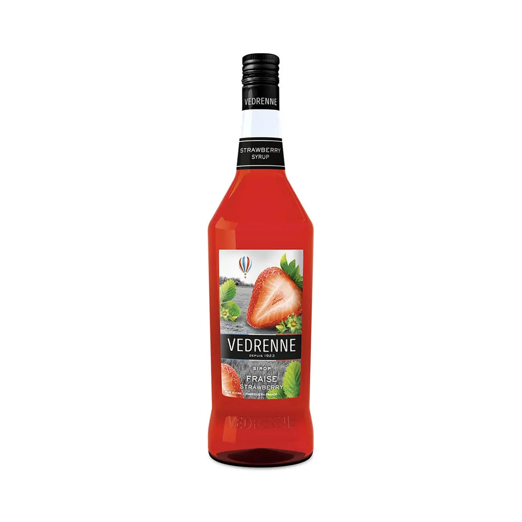 Vedrenne Strawberry Syrup - 6 x 1 Liter Pack