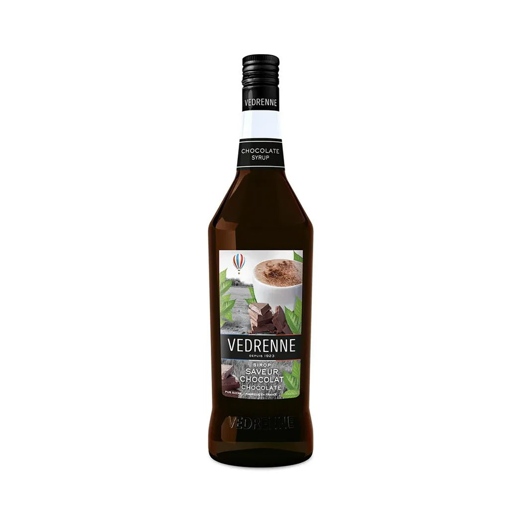 Vedrenne Chocolate Flavor Syrup - 6 x 1 Liter Pack