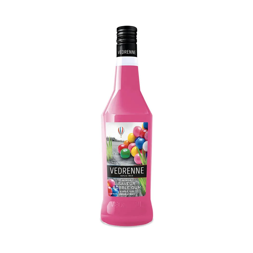 Vedrenne Bubble Gum Flavour Syrup - Candy Pink, 6 x 700 ml