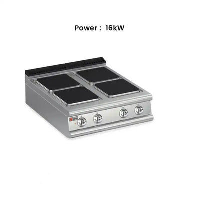 Baron 90PC/E801 Electric Cook Top With 4 Cast Iron Hot Plates, Power 16 kW 3 Phase - HorecaStore