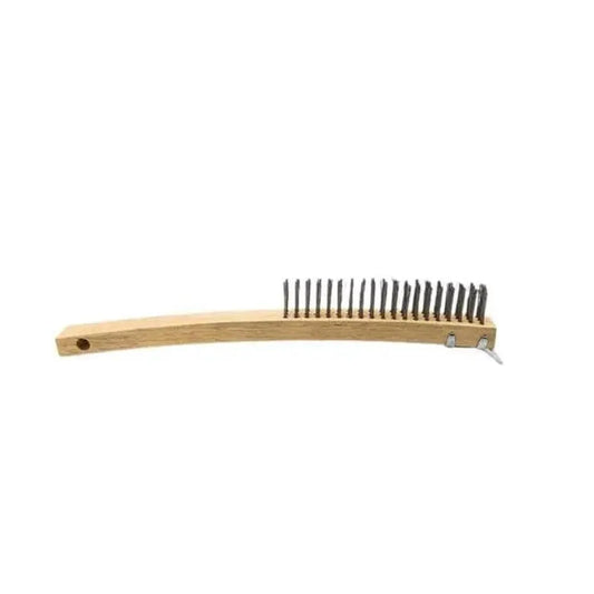 American Metalcraft 1347 Brush With Wooden Handle Tempered Steel Bristles 35 x 15 cm