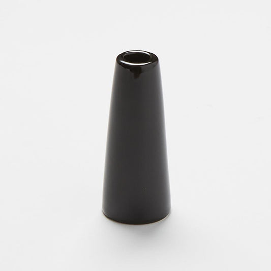 American Metalcraft BVTB7 Ceramic Bud Vase Black, W 4 cm X H 10 cm