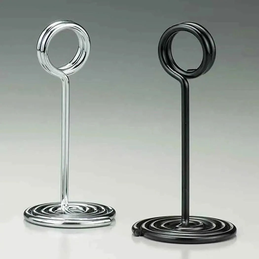 American Metalcraft NSC4 Stainless Steel Swirl Base Number Stand Chrome Ø 6 cm X H 10 cm