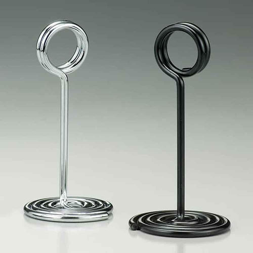 American Metalcraft NSC4 Stainless Steel Swirl Base Number Stand Chrome Ø 6 cm X H 10 cm