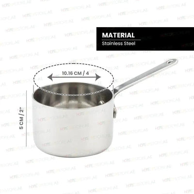 American Metalcraft Stainless Steel Stainless Steel Mini Pot, Ø 9 x H 6 cm   HorecaStore