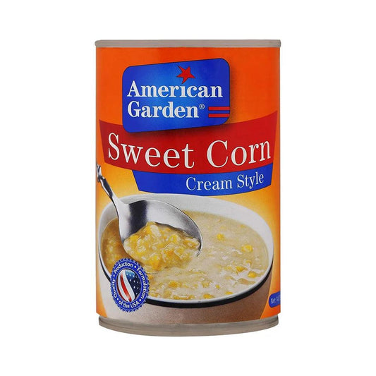 American Garden Cream Style Corn 24 x 15oz   HorecaStore