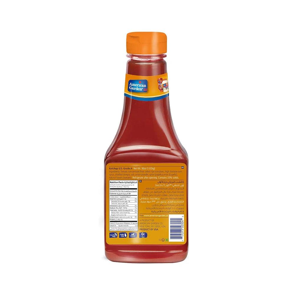 American Garden Tomato Ketchup Squeeze 12 x 1.02 kg   HorecaStore