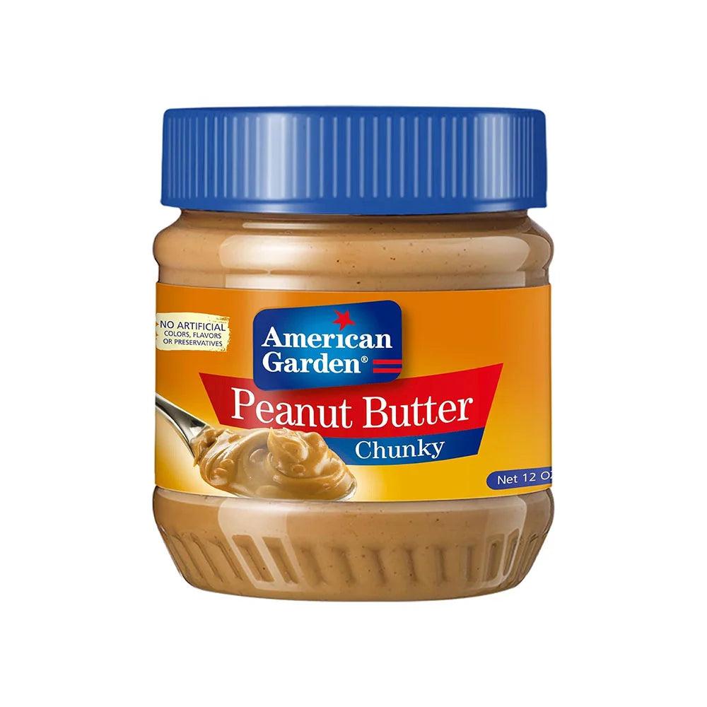 American Garden Creamy Peanut Butter 12 x 340g   HorecaStore