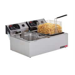 Anvil Electric Double Tank Deep Fryer 2 x 2.5 kW, Oil capacity 2 x 5 L