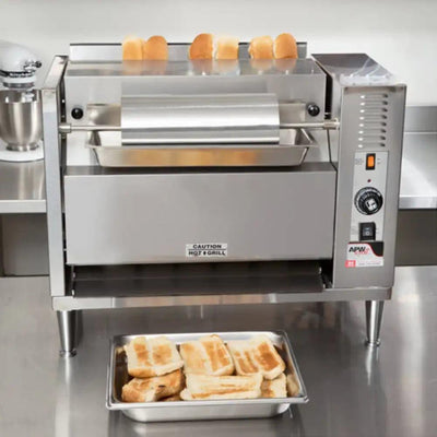 APWwyott M-83 Vertical Conveyor Bun Grill Toaster 50.8 x 62.5 x 30.4 cm - HorecaStore