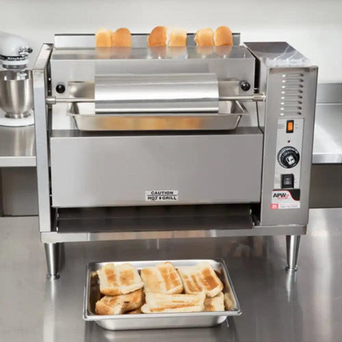APWwyott M-83 Vertical Conveyor Bun Grill Toaster 50.8 x 62.5 x 30.4 cm