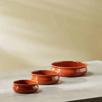 Arte Regal Clay Belly Cooking Bowl Brown, 16 cm