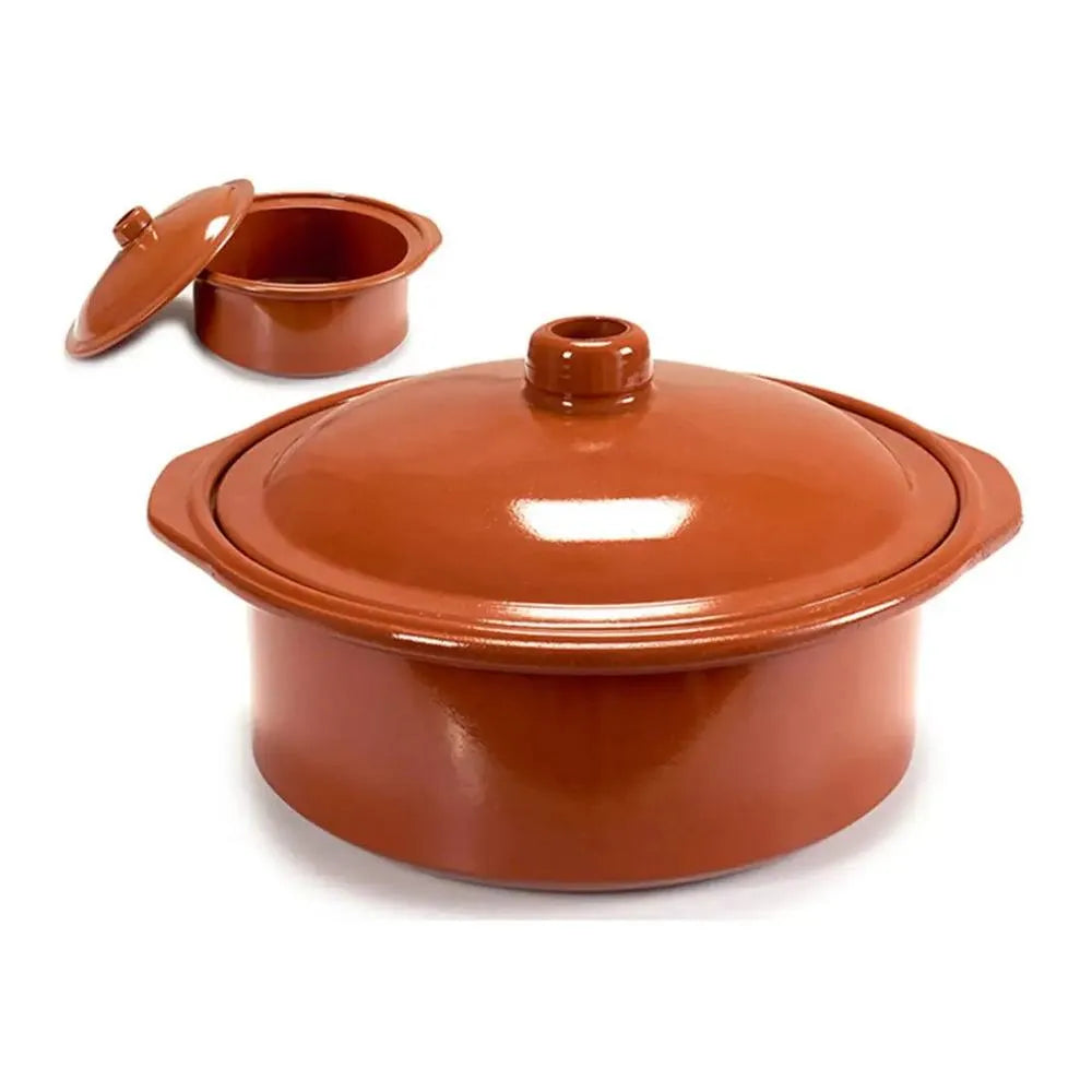 Arte Regal Clay Cooking Pot Brown, 4.5 Ltr