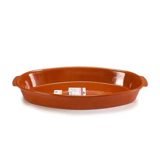 Arte Regal Clay Deep Oval Plate Brown, 53 cm