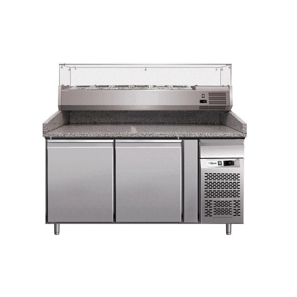 Forcar G-PZ2600TN Two Door Pizza Counter Chiller 390 Liter 260W - HorecaStore