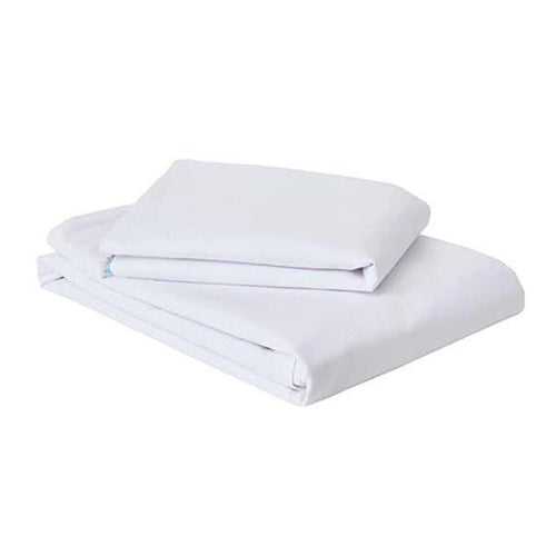 Baby Duvet Cover with Flap Cotton Satin Plain, Color White, Pack of 12