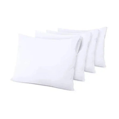 Baby Pillow Protector, 100% Waterproof with Flap, Color White, Pack of 12