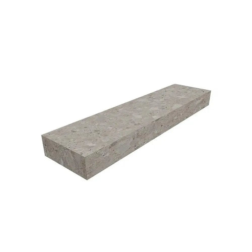 Bagnodesign Alpine Floating Wall Mounted Shelf with Hidden Mounts, Grey Stone Matt,  60x15x5.1 cm