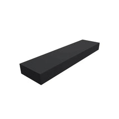 Bagnodesign Alpine Floating Wall Mounted Shelf with Hidden Mounts, Solid Black Matt, 60x15x5.1 cm