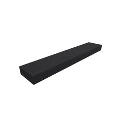 Bagnodesign Alpine Floating Wall Mounted Shelf with Hidden Mounts, Solid Black Matt, 80x15x5.1 cm