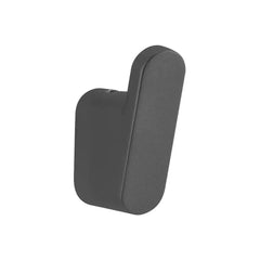 Bagnodesign Anthracite Slim Line Single Robe Hook, 1.5x4x5 cm