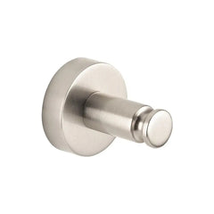 Bagnodesign Brushed Nickel Options Round Single Robe Hook, 4x4.5x4 cm