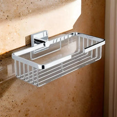 Bagnodesign Chrome Corsair Wall Mounted Soap/Sponge Basket, 24x14x8 cm