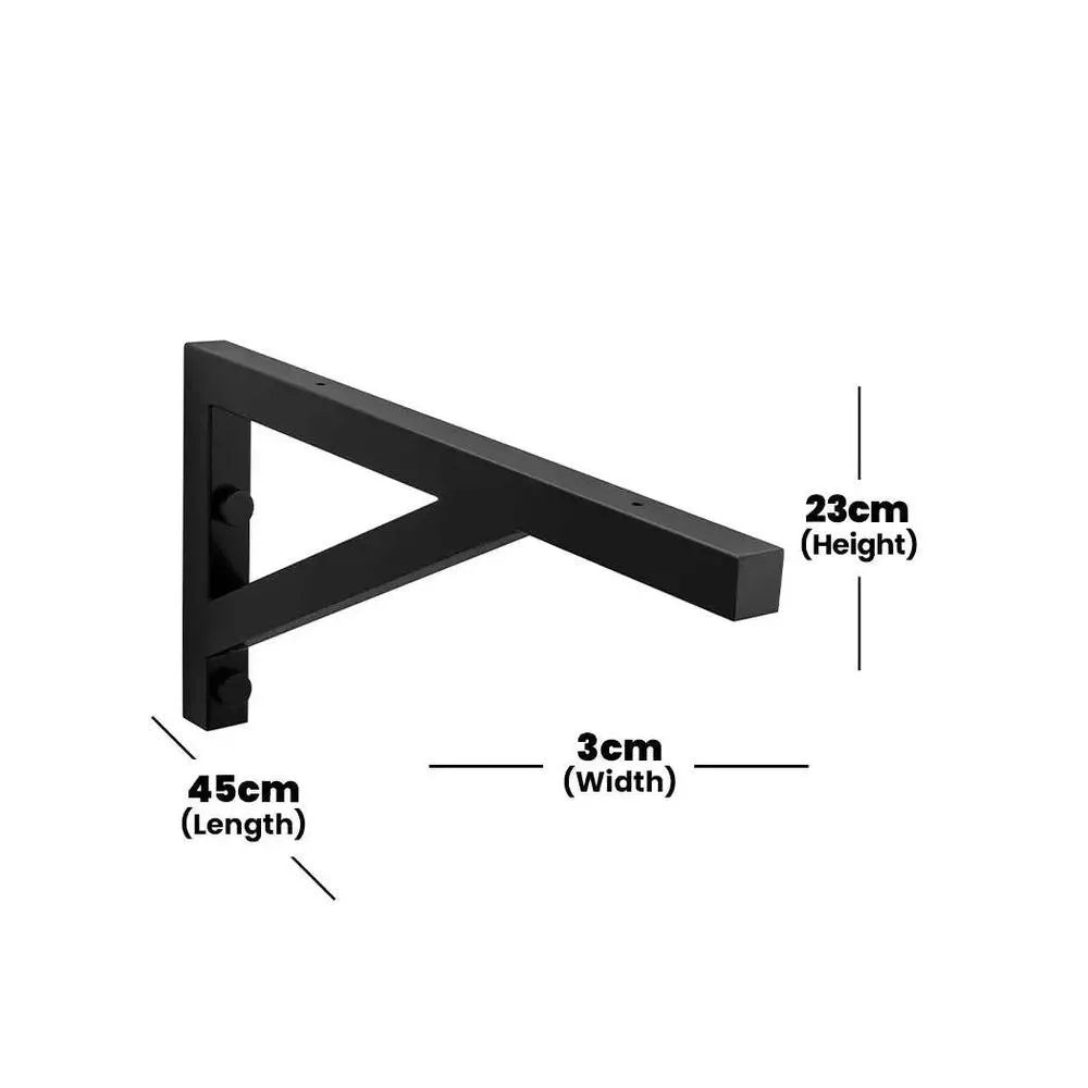 bagnodesign-matt-black-stainless-steel-universal-countertop-support-bracket-3x45x23-cm