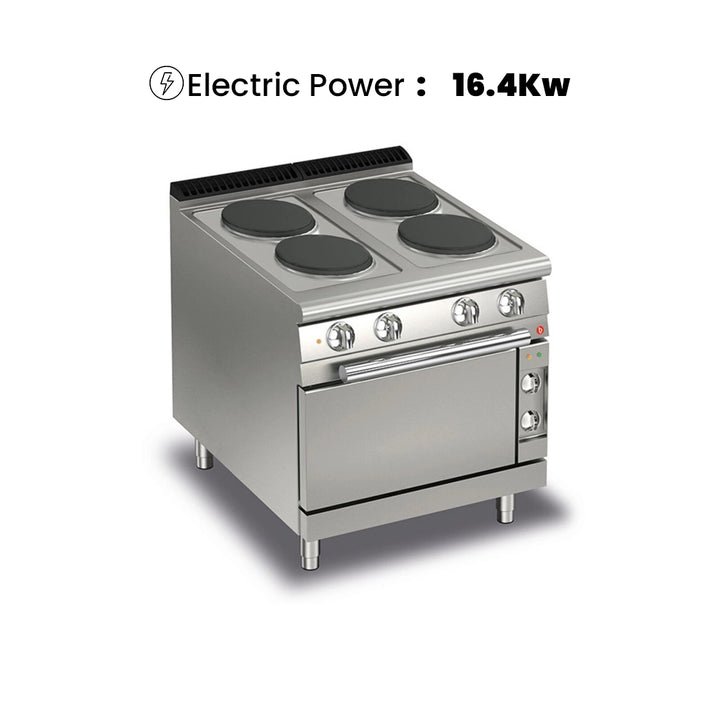 baron-700-series-electric-range-4-round-hotplates-on-electric-oven-16-4-kw-80-x-70-x-87-cm