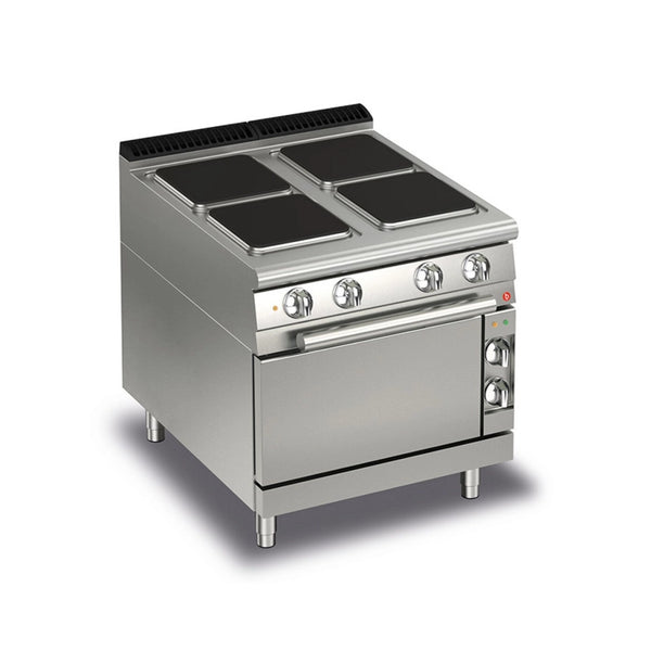 baron-700-series-electric-range-4-square-hotplates-on-electric-oven-16-4-kw-80-x-70-x-87-cm