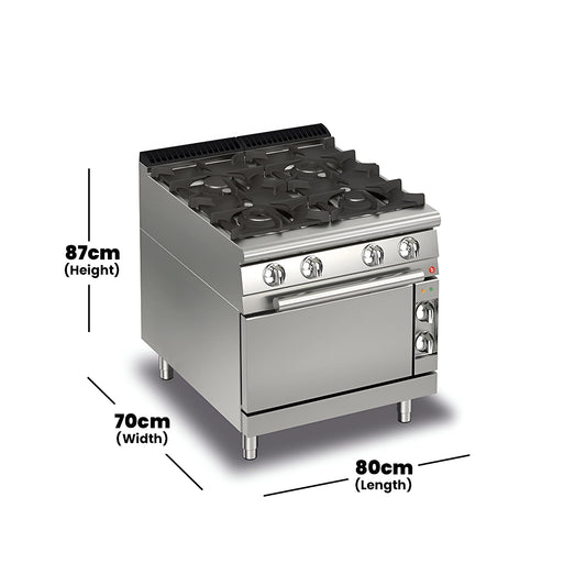 baron-700-series-gas-cooking-range-4-burners-on-gas-oven-gas-power-34-9-kw-80-x-70-x-87-cm