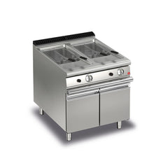 Baron 700 Series Gas Double Well Deep Fat Fryer, 30 L, 26 kW, 80 x 70 x 87 cm