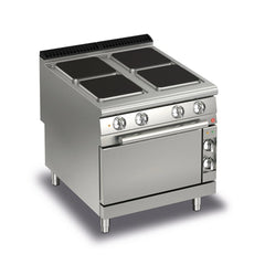 Baron 900 Series 4 Electric Sqaure Plates on Electric Oven, 22 kW, 400 V, 80 x 90 x 87 cm