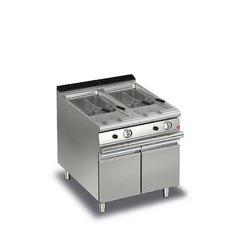 Baron 9FRI/G820 Double Walled Large 2 Deep Gas Fryer With 2 Baskets 20 + 20 L, Power 34.4 kW