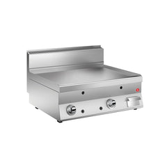 Baron N6FT/G800 Gas Griddle with Smooth Plate with Rounded Edges, Gas Power 12.5 kW, 80 x 65 x 29.5 cm