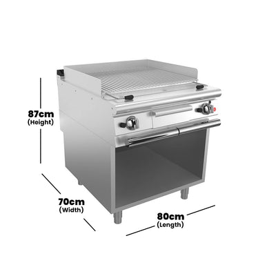 baron-q70glv-g800-s-s-gas-lava-rock-griller-on-open-stand-gas-power-20-kw-80-x-70-x-87-cm