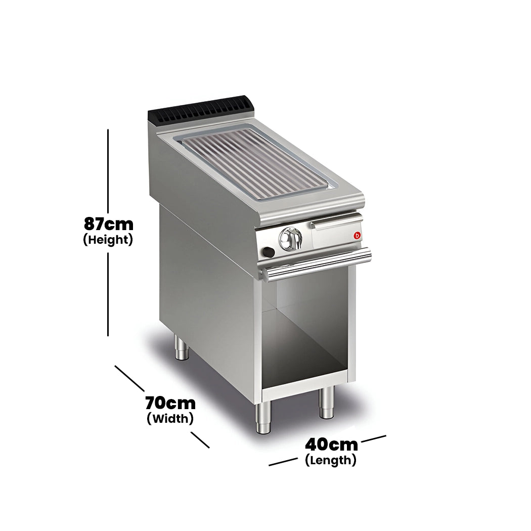 baron-q70sftv-g410-gas-griddle-ribbed-plate-on-open-stand-gas-power-6-kw-40-x-70-x-87-cm