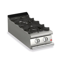 Baron Q90PC/G4001 Tabletop Gas Cooking Range 2 Burners, Gas Power 10.5 kW, 40 x 90 x 25 cm