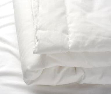 Baby Duvet Microfiber Filling, Outer Premium Cotton Fabric,  Color White, Pack of 6
