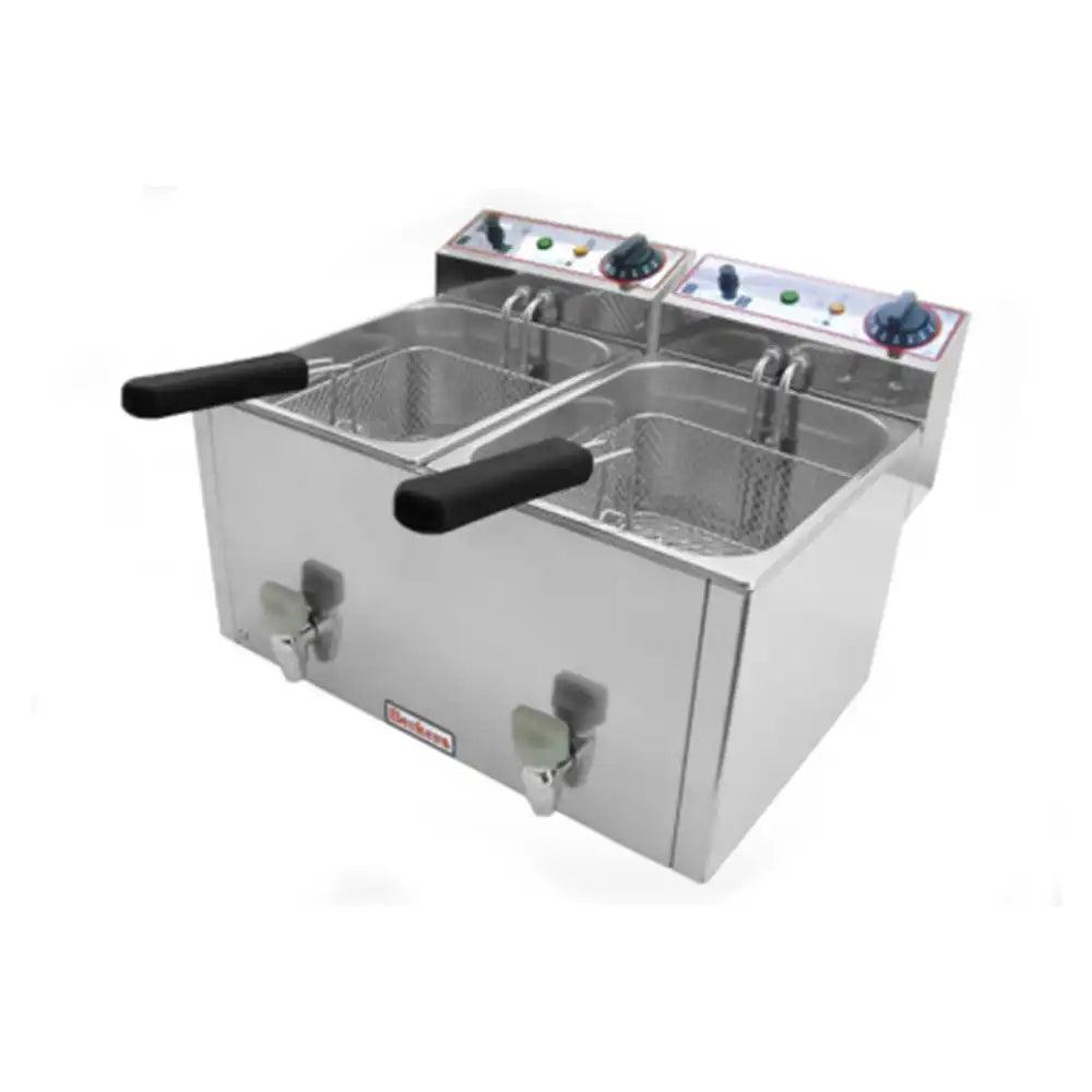 Beckers FR 10+10LT Electric Double Deep Fryer 10+10 L, Power 2 X 3 kW - HorecaStore