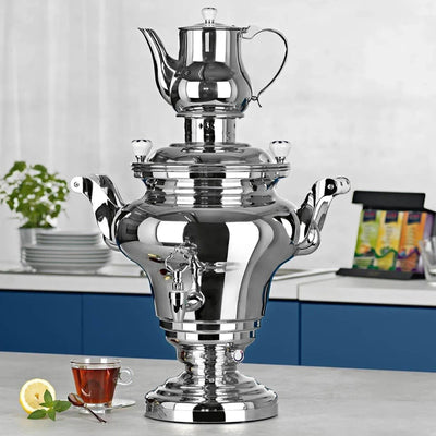 Beem Stainless Steel Samovar Royal 15 Litres, L 49.5 x W 41.5 x H 74 cm   HorecaStore