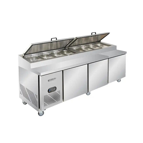 Berjaya BS3D/PCF8/Z Electric 3 Door Pizza Counter, Power 513-567W, 240 X 76 X 108 cm