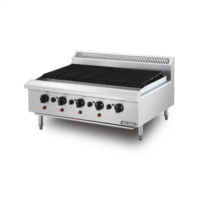 Berjaya CB5B-17 Gas Char Broiler Table Top 5 Burners, Power 21.975 KW - HorecaStore