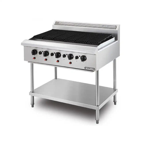 Berjaya CB5BFS-17 Gas Char Broiler Table Top 5 Burners With Freestanding, Power 21.975 KW